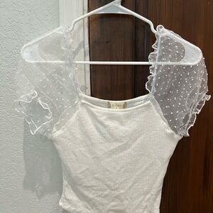 Altar'd State White Knit Top